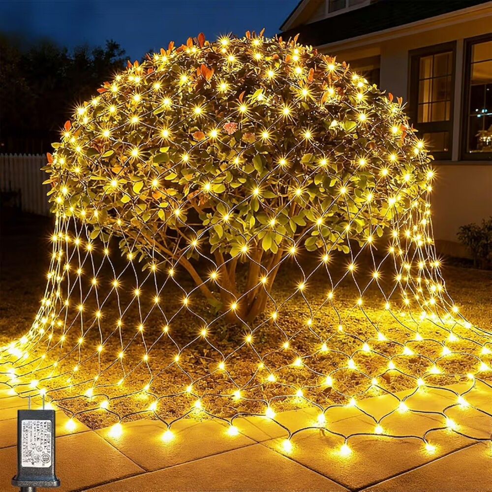 Warm White LED Christmas Net Lights NEW